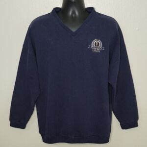 Navy V-Neck Sweatshirt